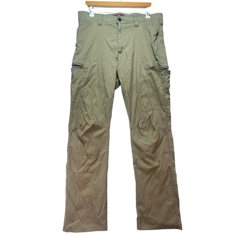 Wrangler Men's Khaki Hiking Outdoor Cargo Pants Size 34x30
